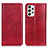 Custodia Portafoglio In Pelle Cover con Supporto N01P per Samsung Galaxy A23 4G Rosso