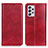 Custodia Portafoglio In Pelle Cover con Supporto N01P per Samsung Galaxy A73 5G Rosso