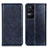 Custodia Portafoglio In Pelle Cover con Supporto N01P per Xiaomi Poco F4 5G Blu