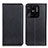 Custodia Portafoglio In Pelle Cover con Supporto N01P per Xiaomi Redmi 10 India Nero