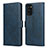 Custodia Portafoglio In Pelle Cover con Supporto N02 per Samsung Galaxy Note 20 5G Blu