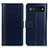 Custodia Portafoglio In Pelle Cover con Supporto N02P per Google Pixel 7a 5G Blu