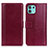 Custodia Portafoglio In Pelle Cover con Supporto N02P per Motorola Moto Edge 20 Lite 5G Rosso