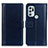 Custodia Portafoglio In Pelle Cover con Supporto N02P per Motorola Moto G60s Blu