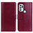 Custodia Portafoglio In Pelle Cover con Supporto N02P per Motorola Moto G60s Rosso