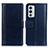 Custodia Portafoglio In Pelle Cover con Supporto N02P per OnePlus 9RT 5G Blu