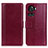 Custodia Portafoglio In Pelle Cover con Supporto N02P per OnePlus Ace 5G Rosso