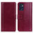 Custodia Portafoglio In Pelle Cover con Supporto N02P per OnePlus Nord CE 2 5G Rosso