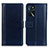 Custodia Portafoglio In Pelle Cover con Supporto N02P per Oppo A16s Blu