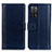 Custodia Portafoglio In Pelle Cover con Supporto N02P per Oppo A53s 5G Blu