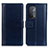 Custodia Portafoglio In Pelle Cover con Supporto N02P per Oppo A54 5G Blu