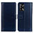 Custodia Portafoglio In Pelle Cover con Supporto N02P per Oppo A74 4G Blu