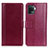 Custodia Portafoglio In Pelle Cover con Supporto N02P per Oppo A94 4G Rosso