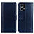 Custodia Portafoglio In Pelle Cover con Supporto N02P per Oppo F21s Pro 4G Blu