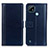 Custodia Portafoglio In Pelle Cover con Supporto N02P per Realme C21 Blu