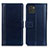 Custodia Portafoglio In Pelle Cover con Supporto N02P per Samsung Galaxy A03 Blu