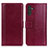 Custodia Portafoglio In Pelle Cover con Supporto N02P per Samsung Galaxy A04s Rosso