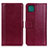 Custodia Portafoglio In Pelle Cover con Supporto N02P per Samsung Galaxy A22 5G Rosso