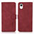 Custodia Portafoglio In Pelle Cover con Supporto N02P per Samsung Galaxy A23 5G SC-56C Rosso