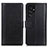 Custodia Portafoglio In Pelle Cover con Supporto N02P per Samsung Galaxy S23 Ultra 5G Nero