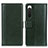 Custodia Portafoglio In Pelle Cover con Supporto N02P per Sony Xperia 10 IV SO-52C Verde