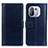 Custodia Portafoglio In Pelle Cover con Supporto N02P per Xiaomi Mi 11 Pro 5G Blu