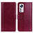 Custodia Portafoglio In Pelle Cover con Supporto N02P per Xiaomi Mi 12 Lite 5G Rosso