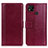 Custodia Portafoglio In Pelle Cover con Supporto N02P per Xiaomi POCO C3 Rosso