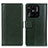 Custodia Portafoglio In Pelle Cover con Supporto N02P per Xiaomi Redmi 10 India Verde