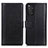 Custodia Portafoglio In Pelle Cover con Supporto N02P per Xiaomi Redmi Note 11 4G (2022) Nero