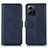 Custodia Portafoglio In Pelle Cover con Supporto N02P per Xiaomi Redmi Note 12 4G Blu