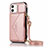 Custodia Portafoglio In Pelle Cover con Supporto N03 per Apple iPhone 12