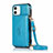 Custodia Portafoglio In Pelle Cover con Supporto N03 per Apple iPhone 12