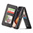 Custodia Portafoglio In Pelle Cover con Supporto N03 per Samsung Galaxy Note 20 5G