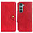 Custodia Portafoglio In Pelle Cover con Supporto N03P per Motorola Moto Edge S30 5G Rosso