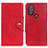 Custodia Portafoglio In Pelle Cover con Supporto N03P per Motorola Moto G Play Gen 2 Rosso