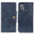 Custodia Portafoglio In Pelle Cover con Supporto N03P per Motorola Moto G50 Blu