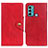 Custodia Portafoglio In Pelle Cover con Supporto N03P per Motorola Moto G60 Rosso