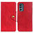 Custodia Portafoglio In Pelle Cover con Supporto N03P per Motorola Moto G62 5G Rosso