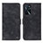 Custodia Portafoglio In Pelle Cover con Supporto N03P per Oppo A16 Nero