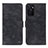 Custodia Portafoglio In Pelle Cover con Supporto N03P per Oppo A55S 5G Nero