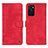 Custodia Portafoglio In Pelle Cover con Supporto N03P per Oppo A55S 5G Rosso