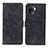 Custodia Portafoglio In Pelle Cover con Supporto N03P per Oppo A94 4G Nero