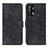 Custodia Portafoglio In Pelle Cover con Supporto N03P per Oppo F19 Nero