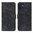 Custodia Portafoglio In Pelle Cover con Supporto N03P per Oppo Find X5 Lite 5G Nero