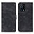 Custodia Portafoglio In Pelle Cover con Supporto N03P per Oppo K9 5G Nero