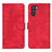 Custodia Portafoglio In Pelle Cover con Supporto N03P per Oppo K9 Pro 5G Rosso