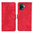 Custodia Portafoglio In Pelle Cover con Supporto N03P per Oppo Reno5 F Rosso