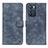 Custodia Portafoglio In Pelle Cover con Supporto N03P per Oppo Reno6 5G Blu