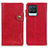 Custodia Portafoglio In Pelle Cover con Supporto N03P per Realme 8 4G Rosso